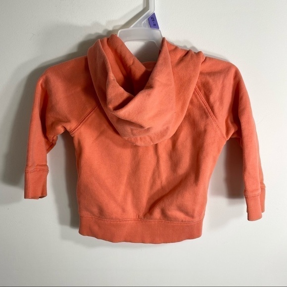 Gap Full Zip Sweatshirt 2T Peach Pink Girls Kids - Picture 4 of 5